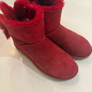 UGG Cozy Red Winter Boots